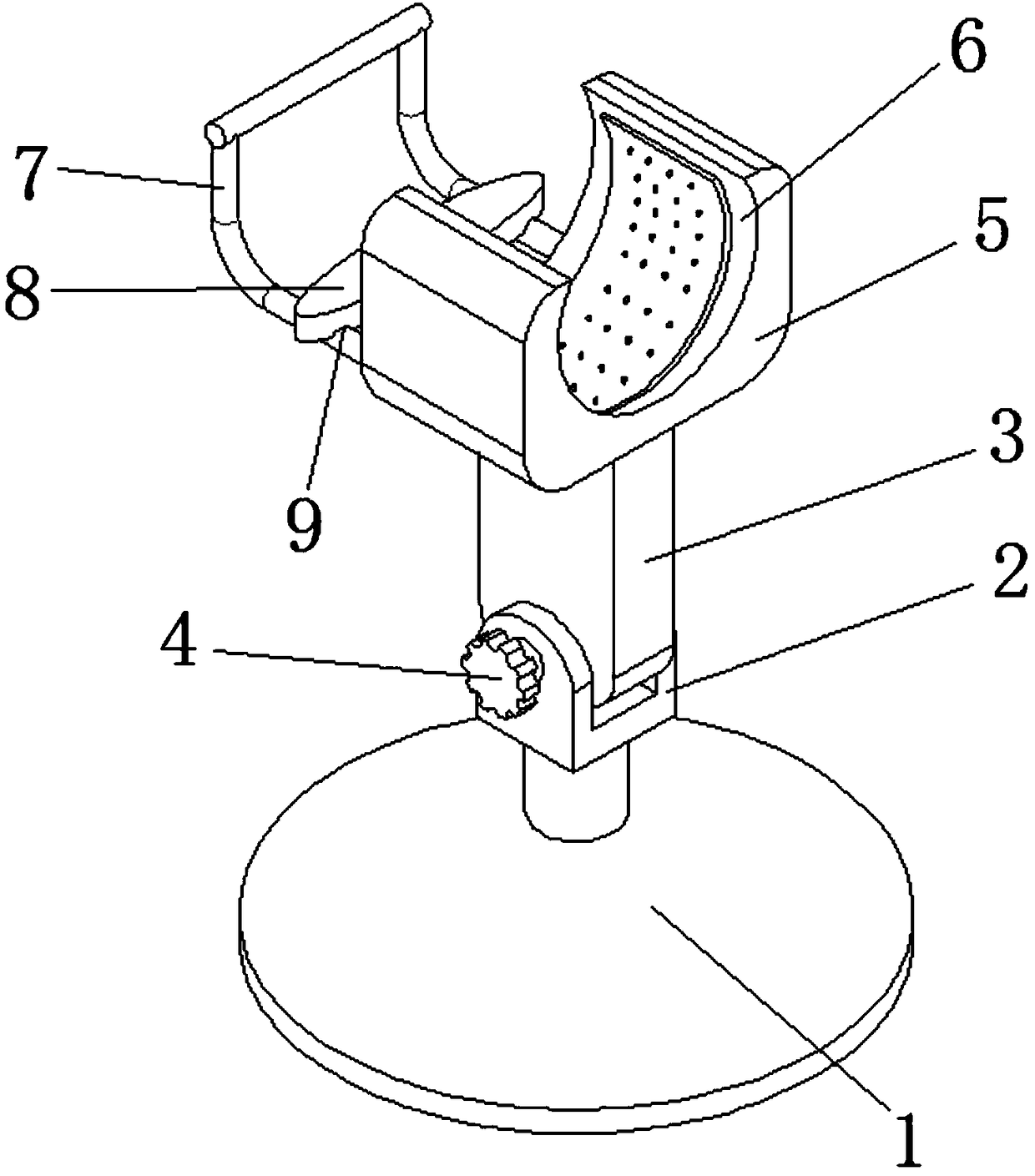 Payment barcode scanning gun bracket for e-commerce