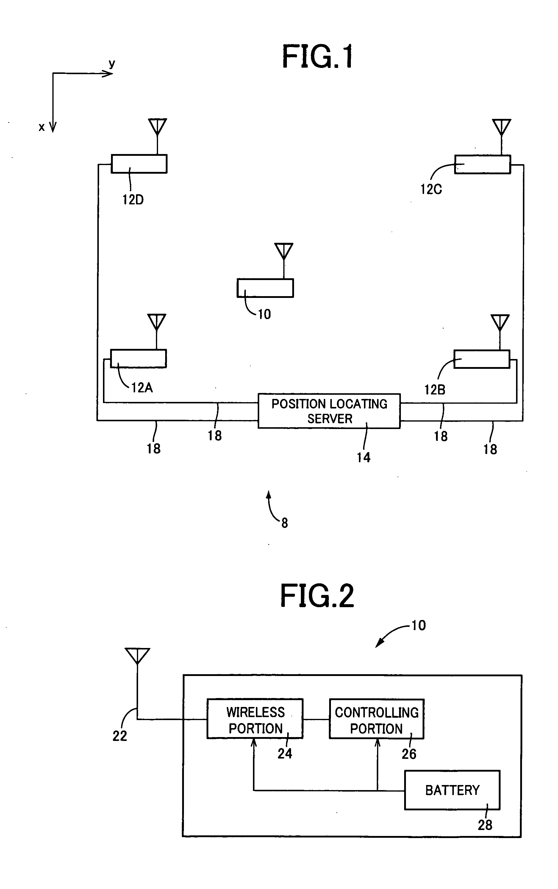 Mobile station position locating system