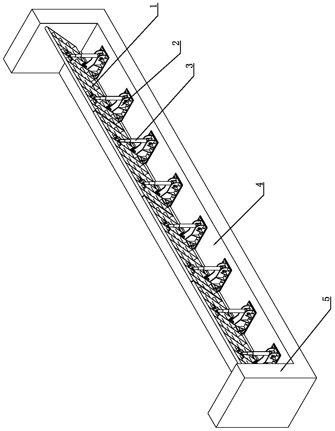 Gantry crane integrated dam