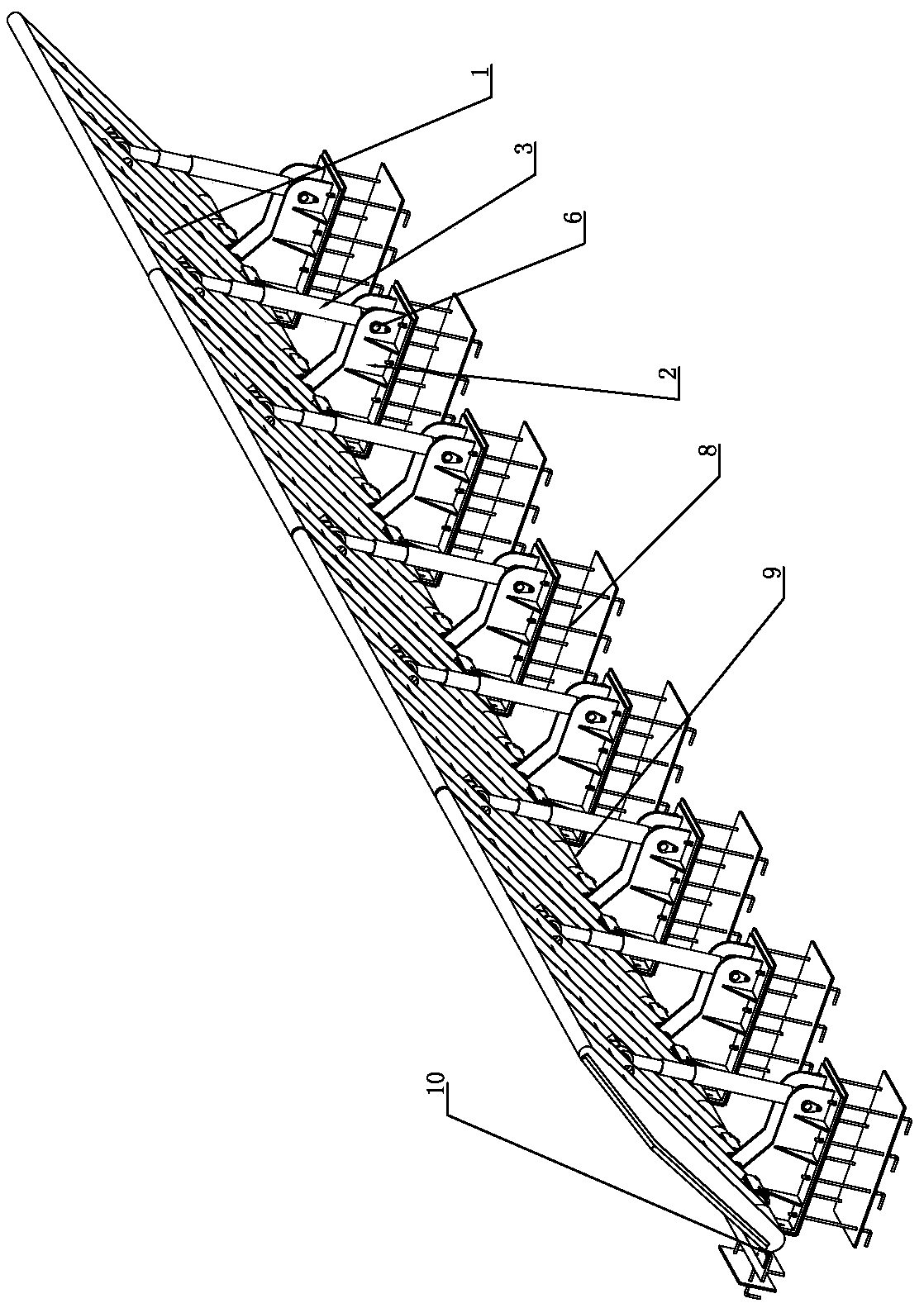 Gantry crane integrated dam