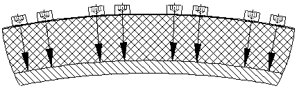 A multi-point pressing high temperature resistant dynamic sealing device