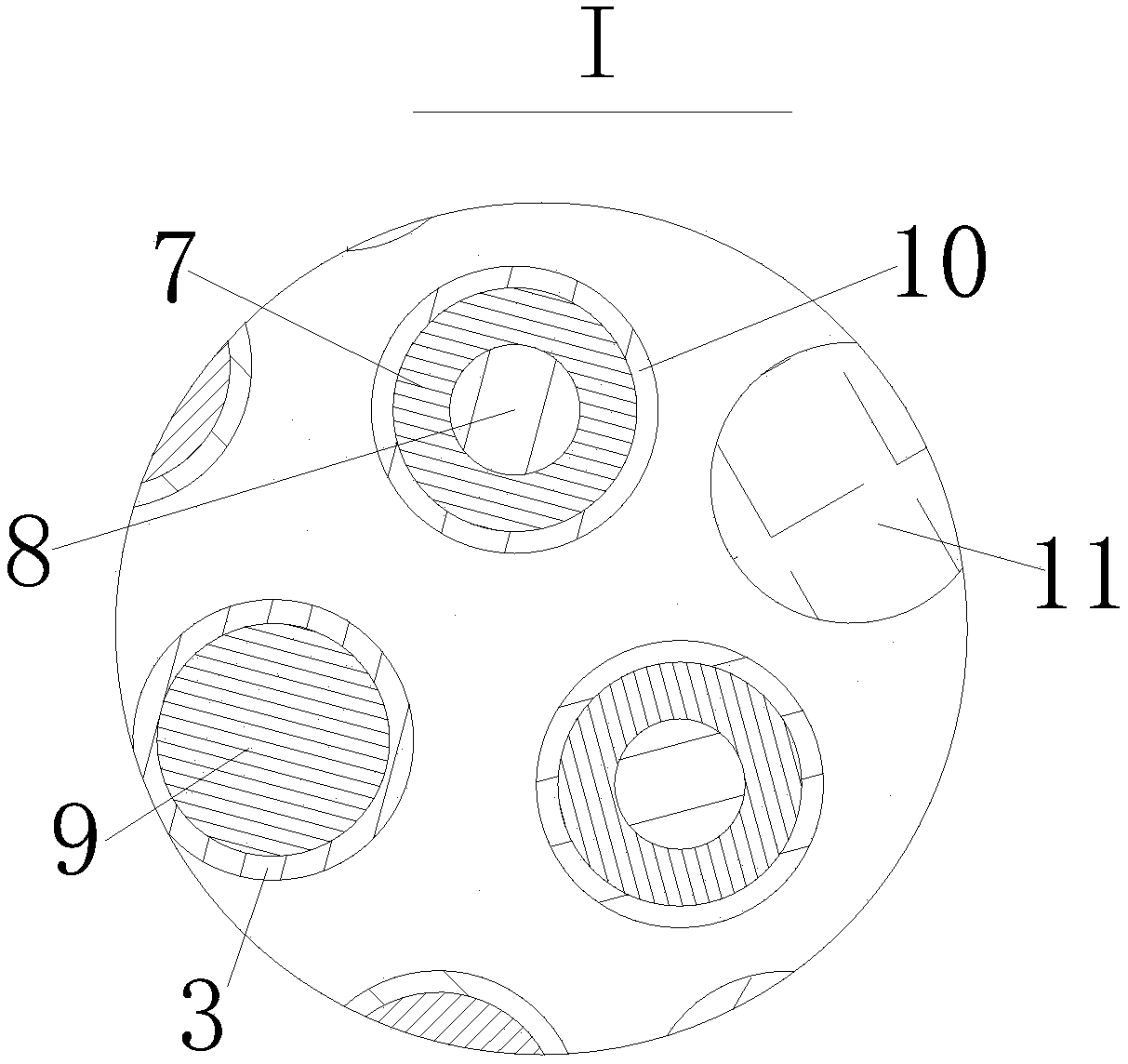 Self-ice melting cable used for airport