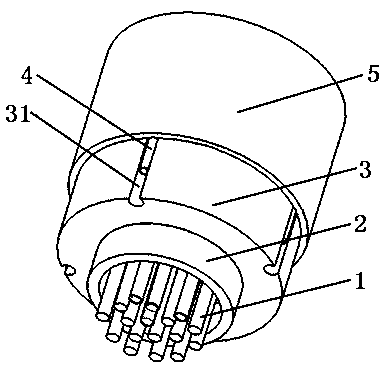 A snap-in structure for identification of cables or optical cables