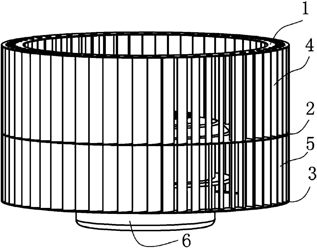 Staggered tooth impeller and extractor hood