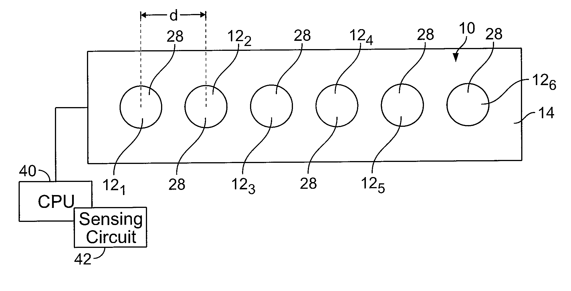 Acoustic wave touch actuated system