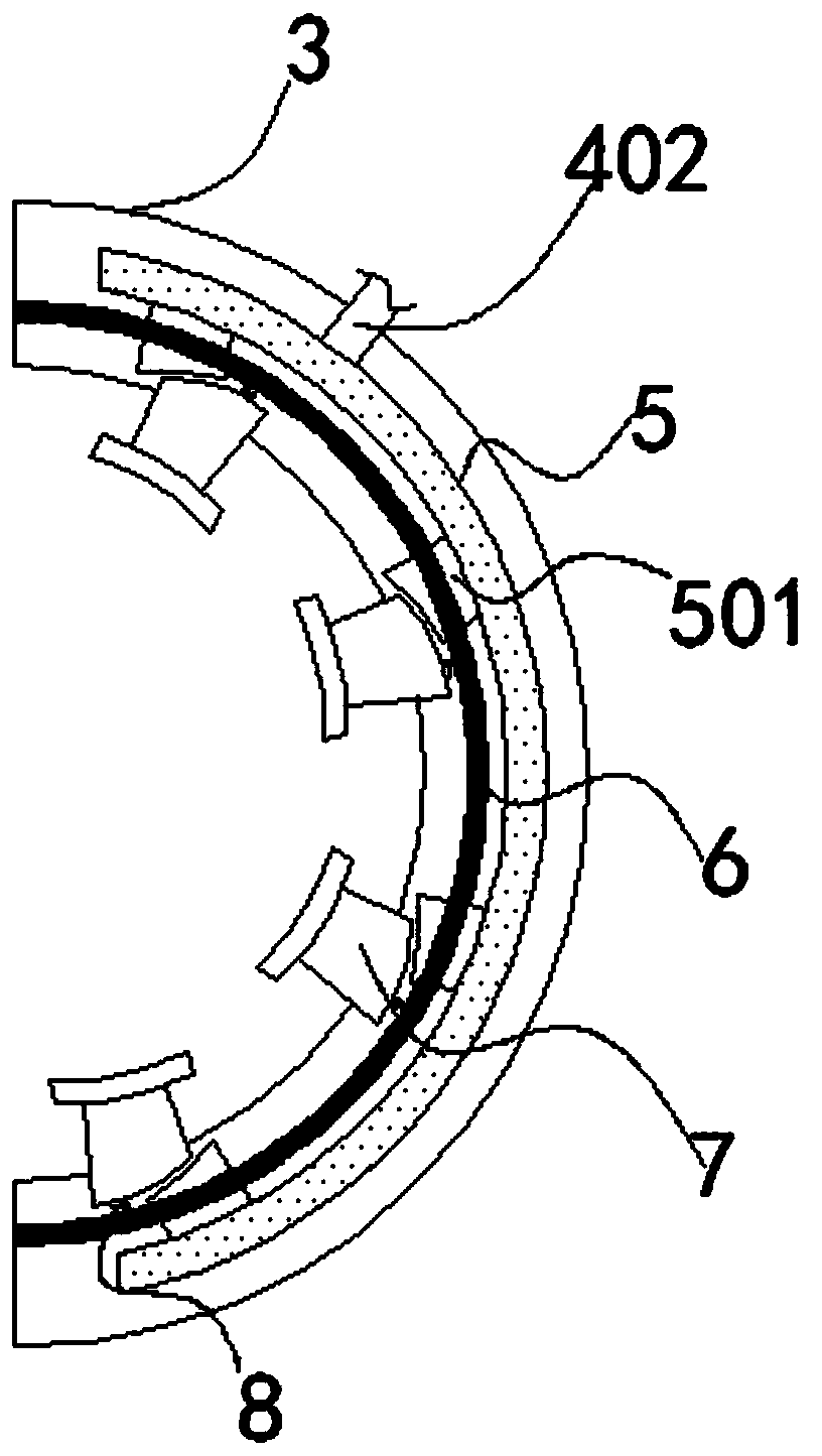 Self-tightening rod climbing device