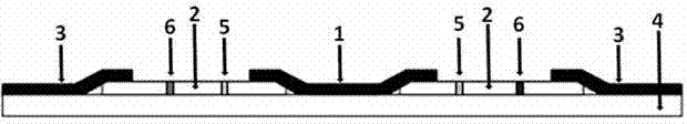 Chromatographic test strip for detecting platelet product bacterial pollution and detection method