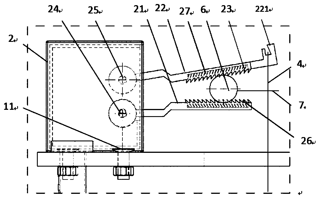 Bionic measuring device for adhesion of insect palate structure