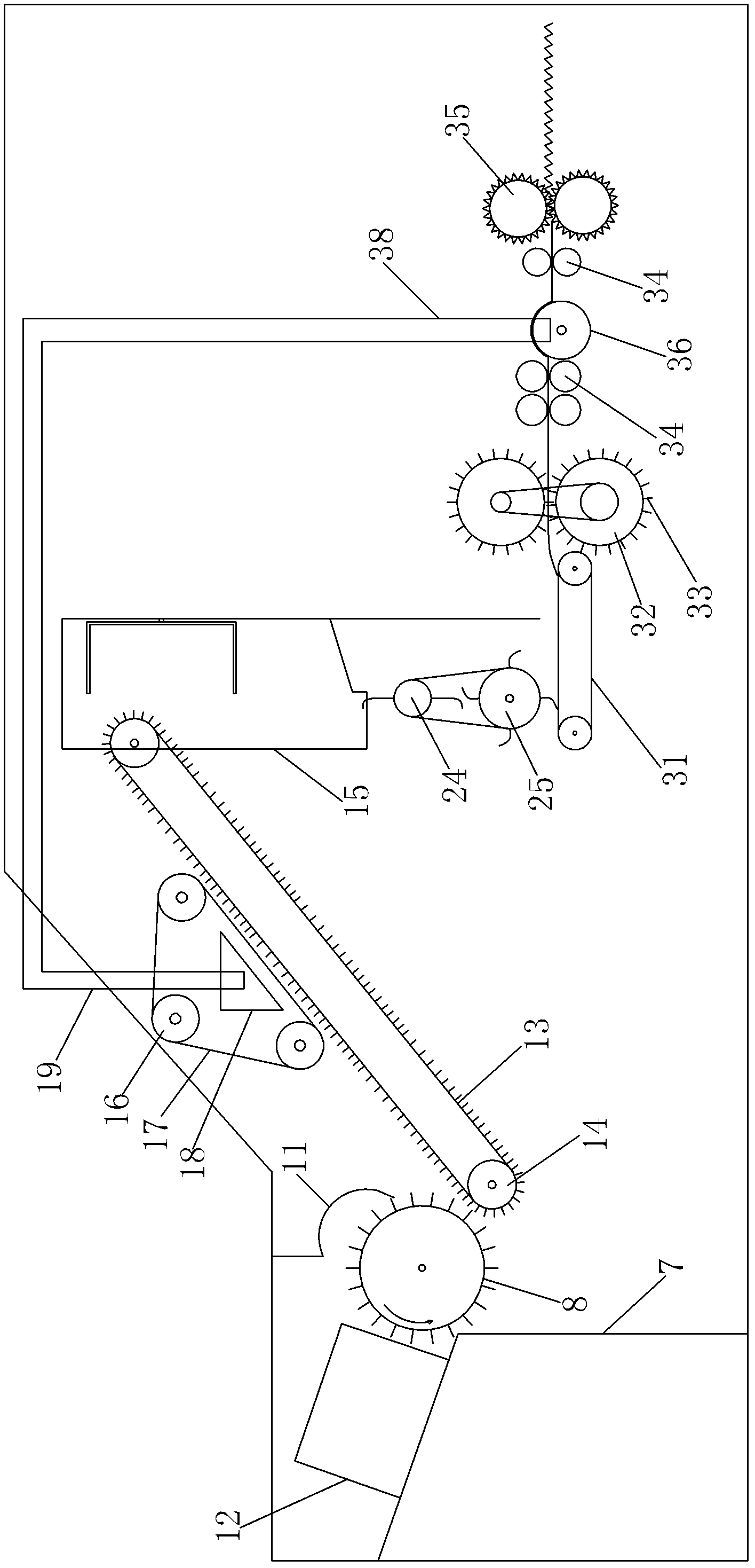 Automatic feeding machine for Monofilament mattress