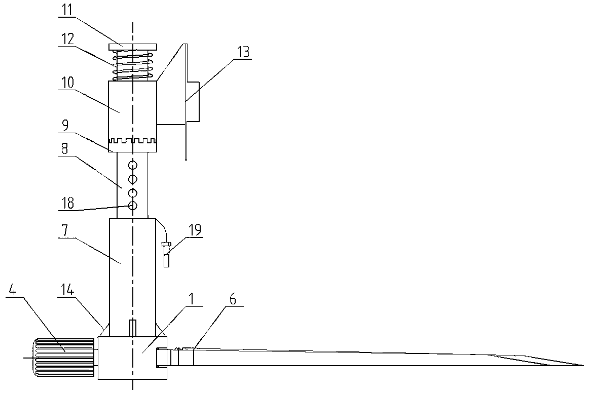 Telescopic quick mounting bracket for pressure sensor