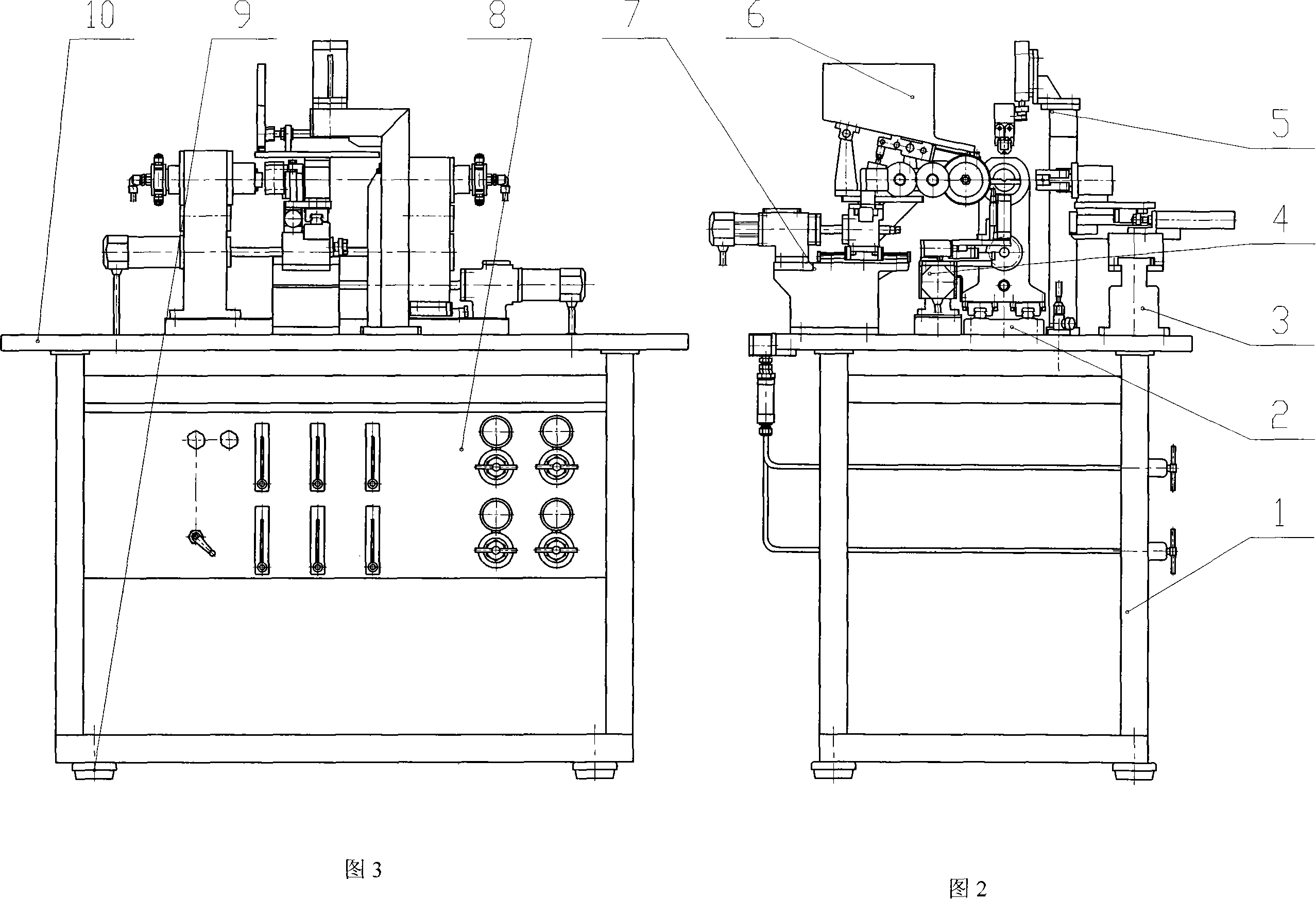 Metal halide lamp electrical arc tube and neck ampulla contracting shell interlocking machine, forming and necking method