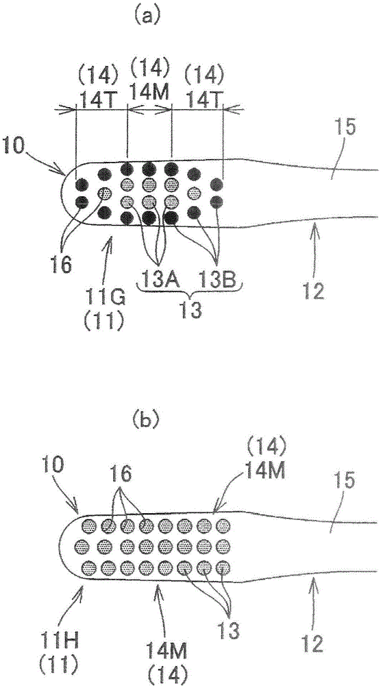 Core-sheath composite filament for toothbrush and toothbrush obtained using the core-sheath composite filament