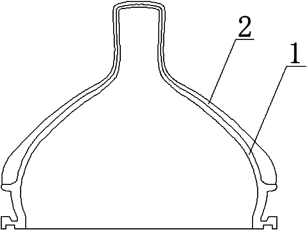 Soft and hard silica gel nipple and manufacturing method thereof