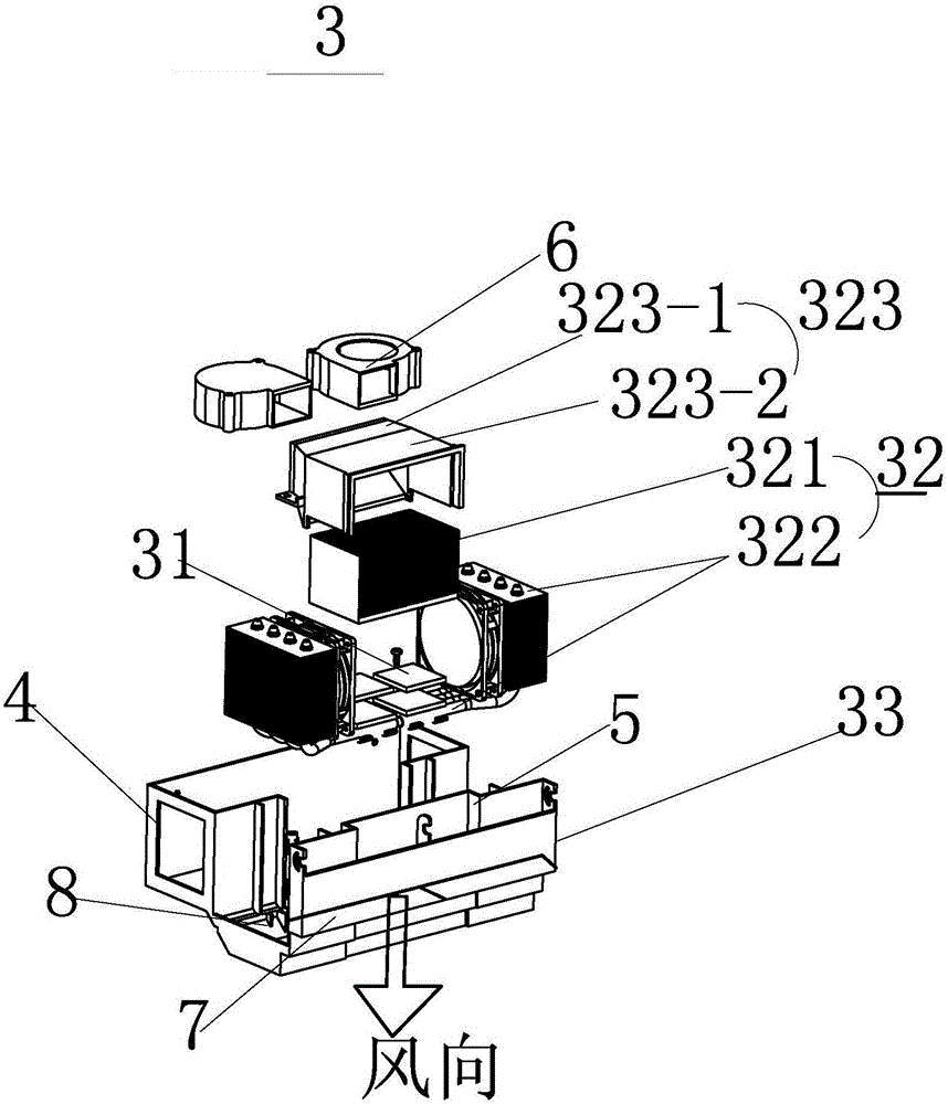 Exhaust hood with gas leakage alarm device