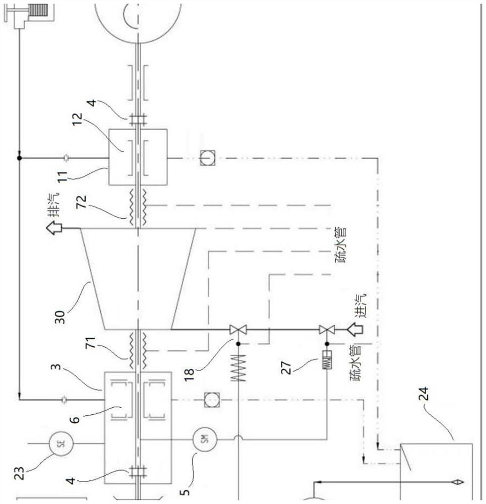 Emergency steam turbine generator unit for nuclear power station