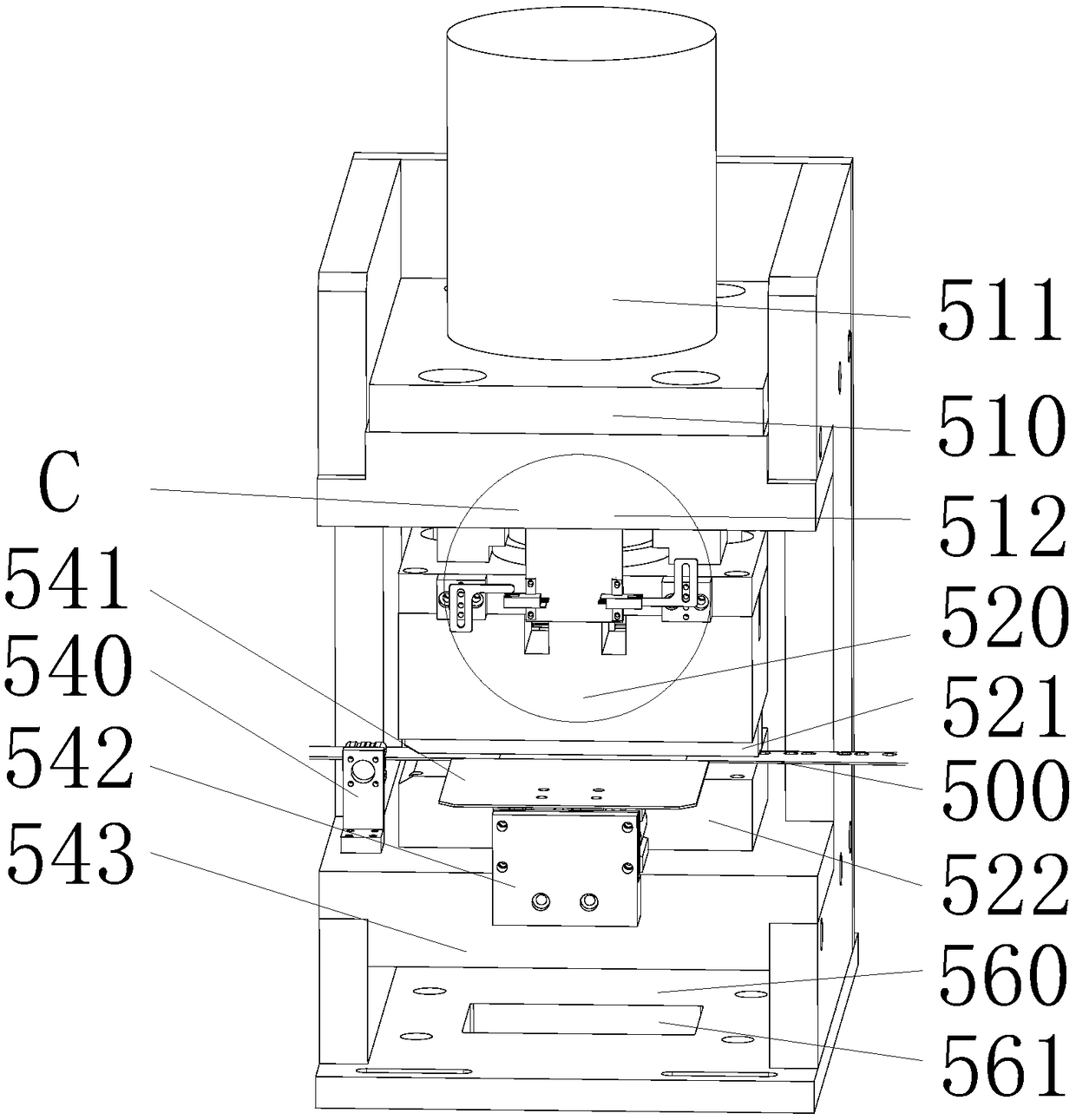 Selective punching device