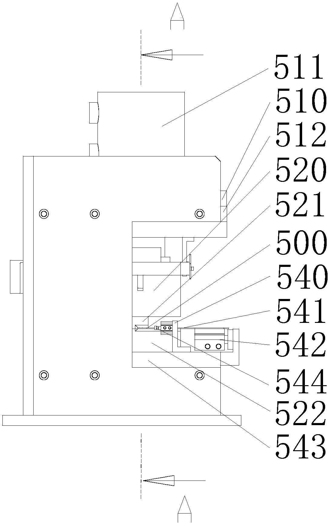 Selective punching device