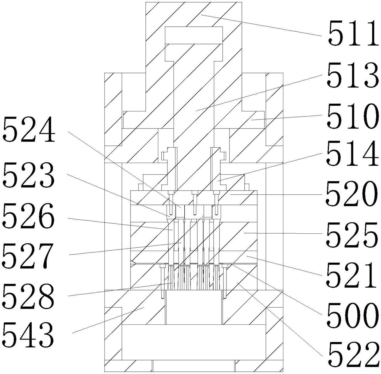 Selective punching device