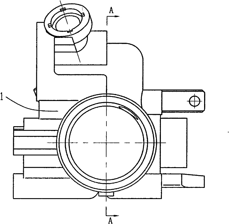 Throttle valve structure