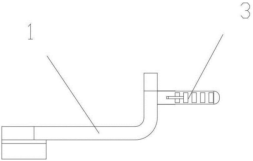 Integrally-formed towel rack with mounting screws