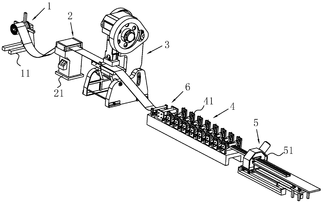 Automatic production line for steel springboard