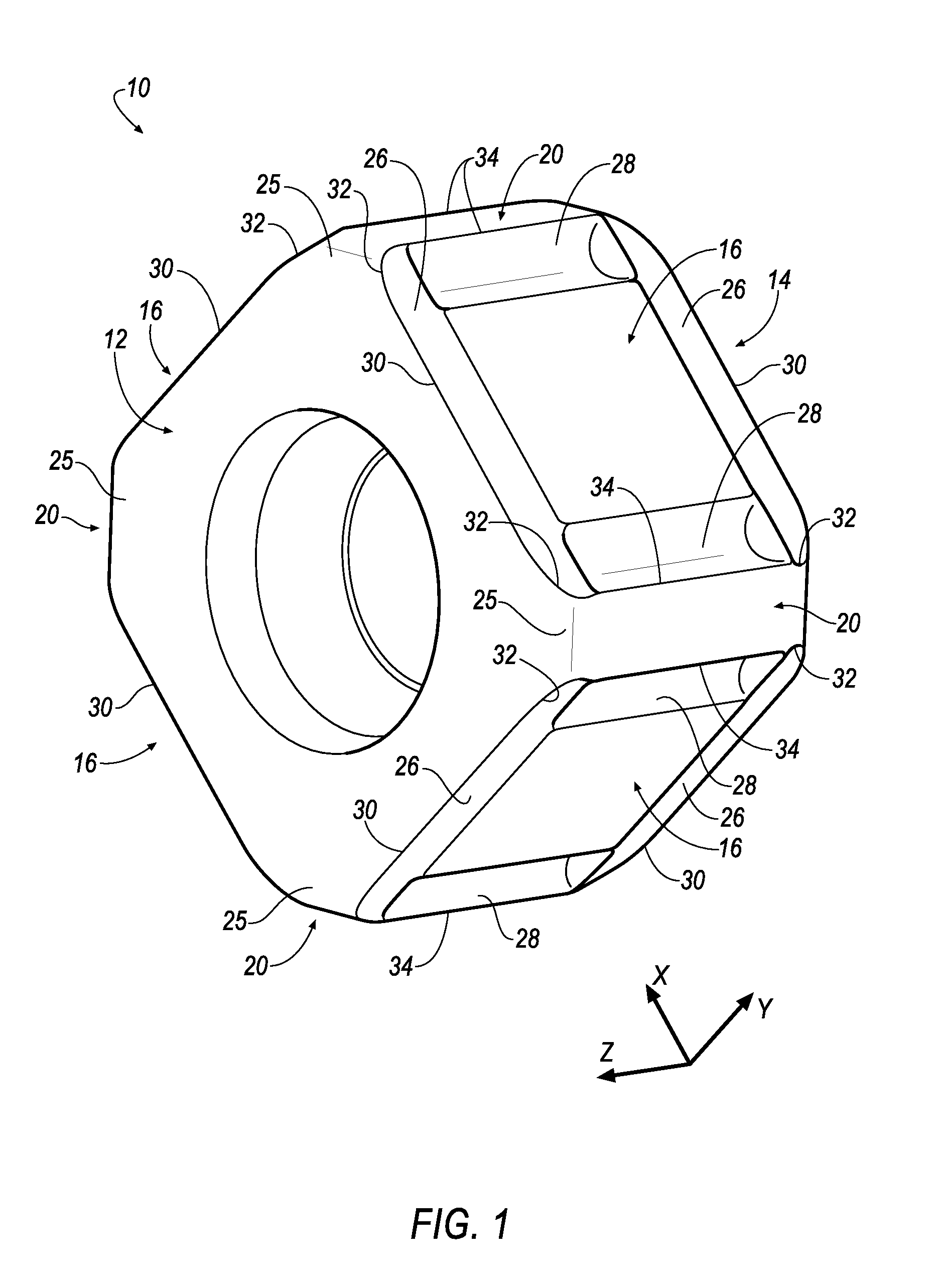 Cutting insert with finishing and roughing cutting edges