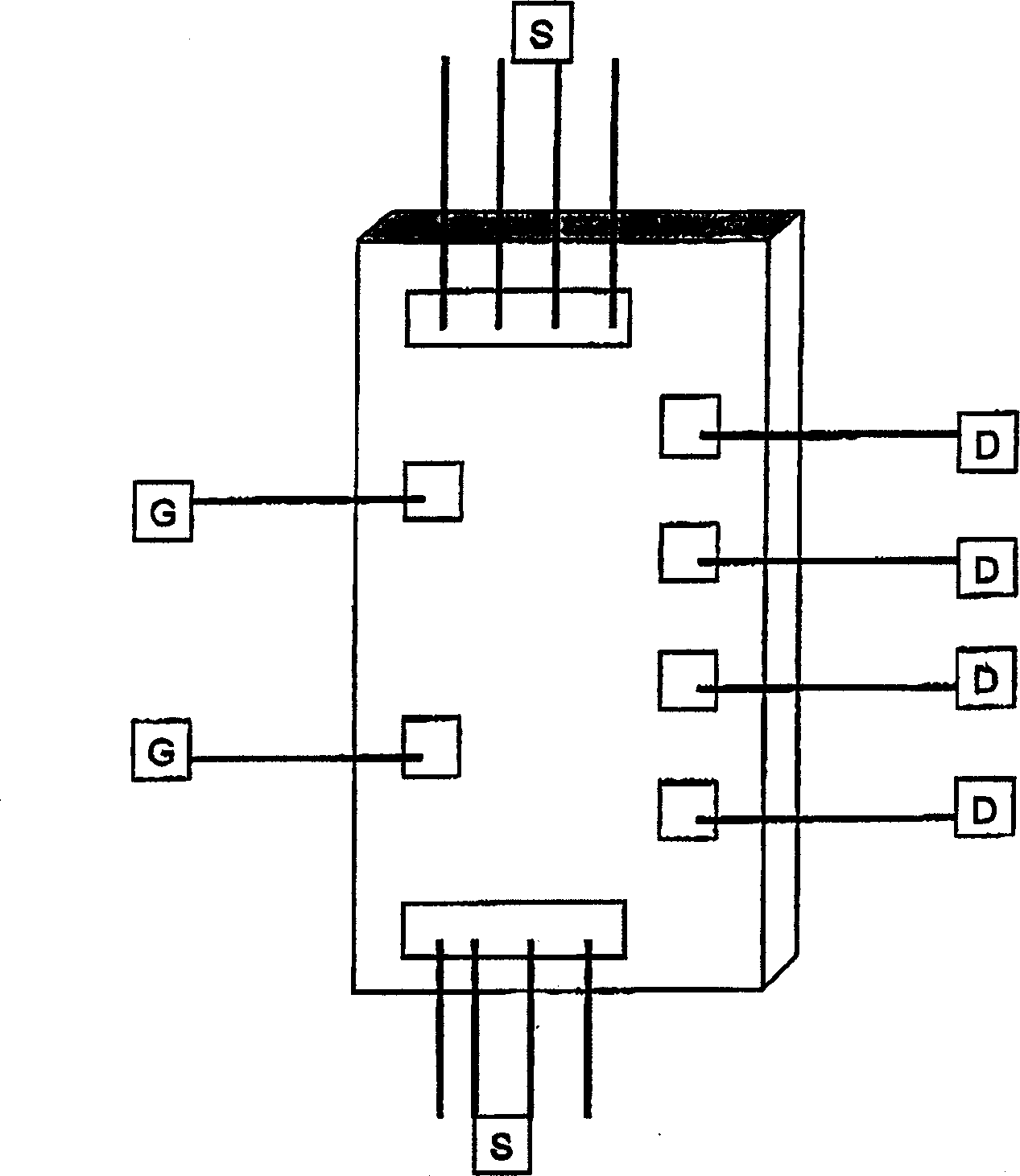 Method and device for interconnect radio frequency power sic filed effect transistors