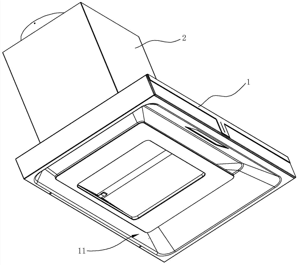 A range hood with a smoke blocking mechanism