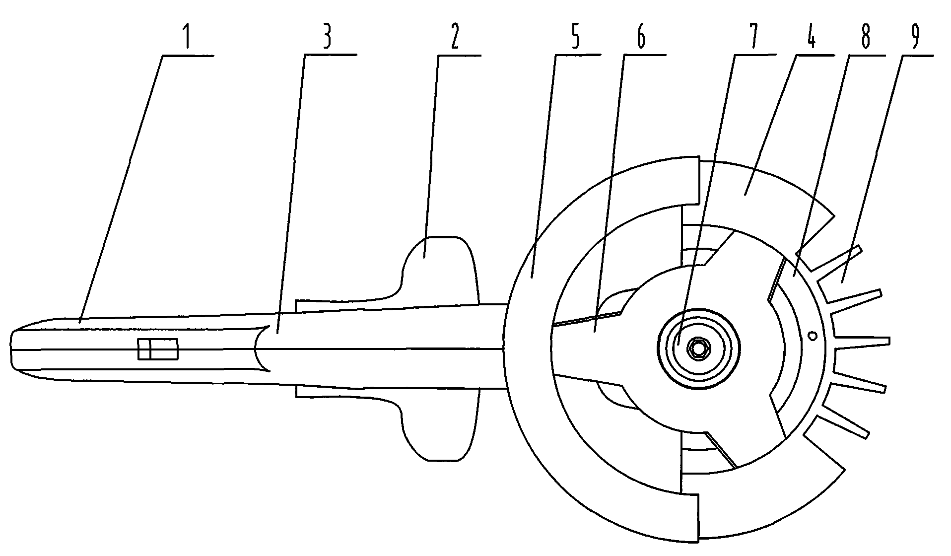 A lawn and shrub double-purpose disc shear