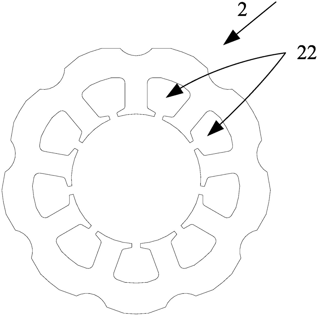 Motor, compressor and refrigerating equipment