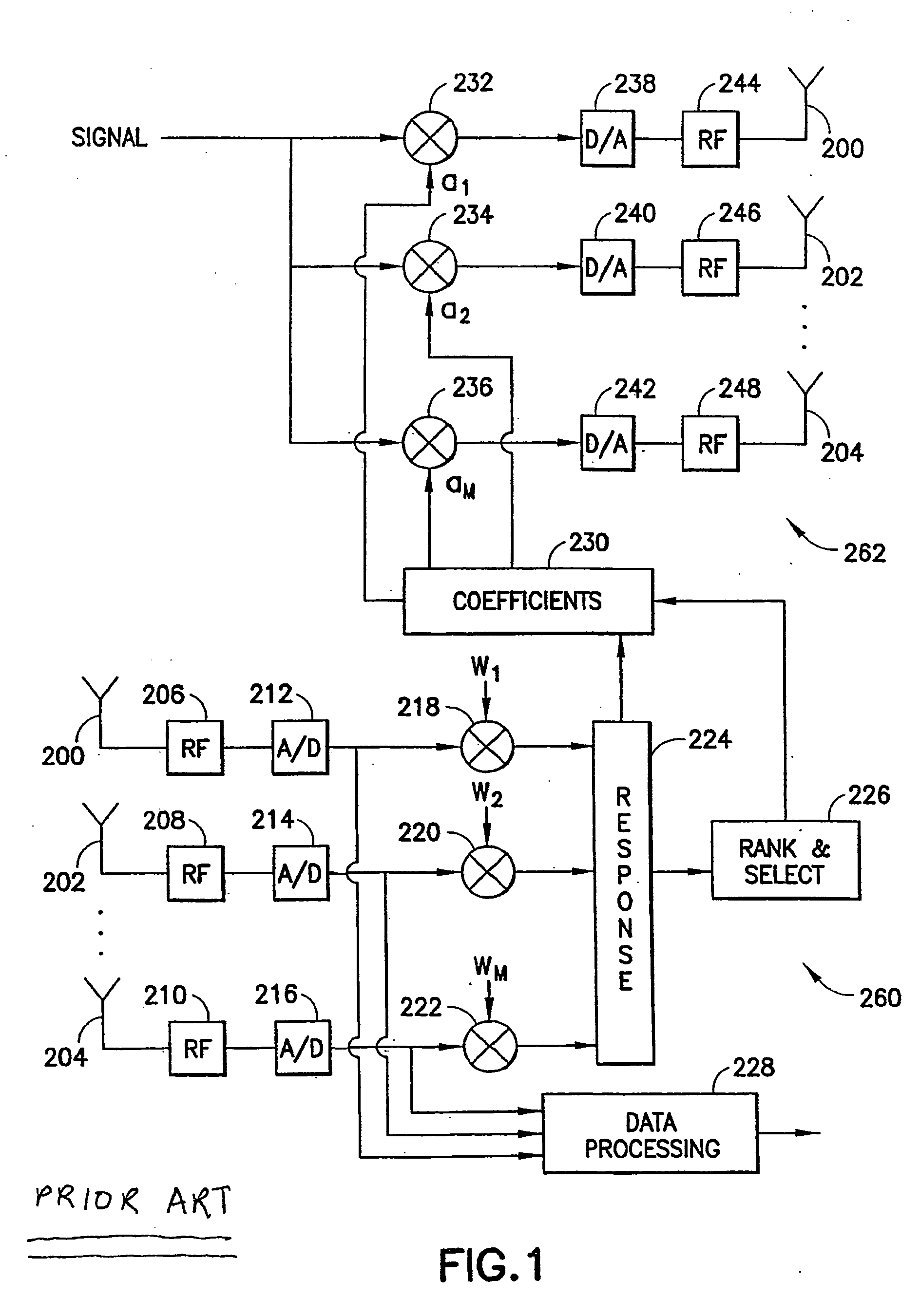 Generalized m-rank beamformers for mimo systems using successive quantization