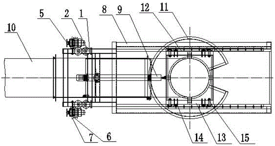 Smoke dust collection device for intermediate frequency furnace