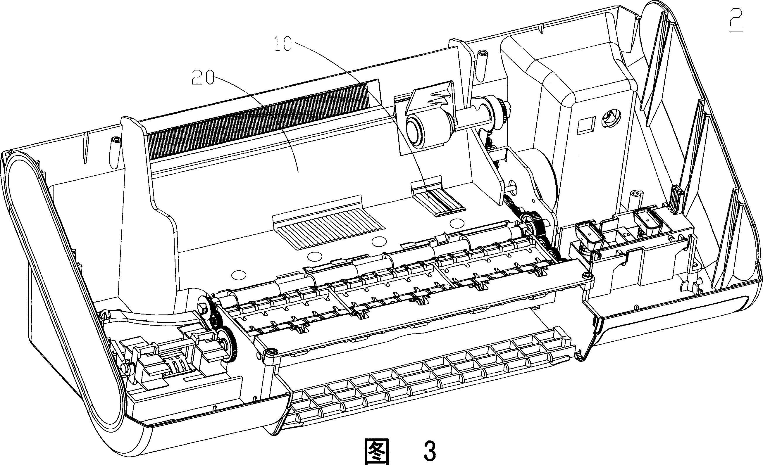 Paging element of printer