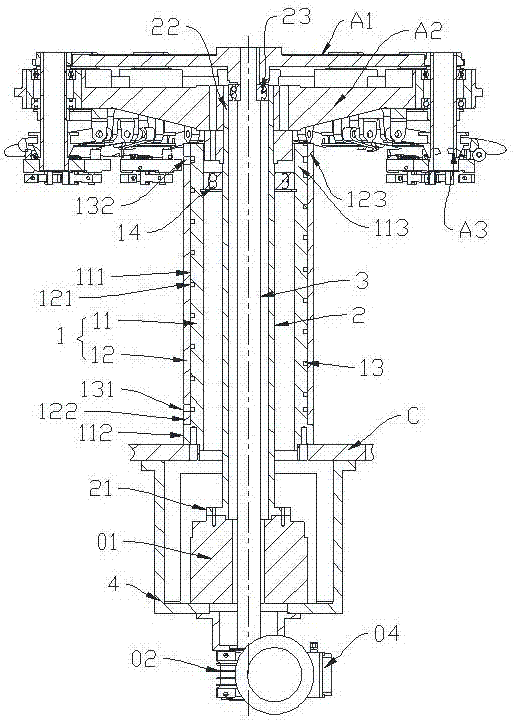 Bottle making machine and its turntable driving device