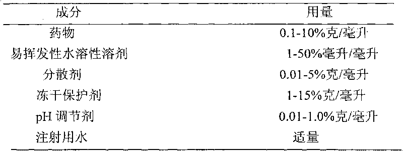 Method for preparing freeze-drying particle preparation for injection