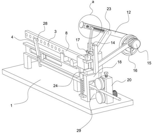 Cutting device and method for machining iron art guardrail accessories