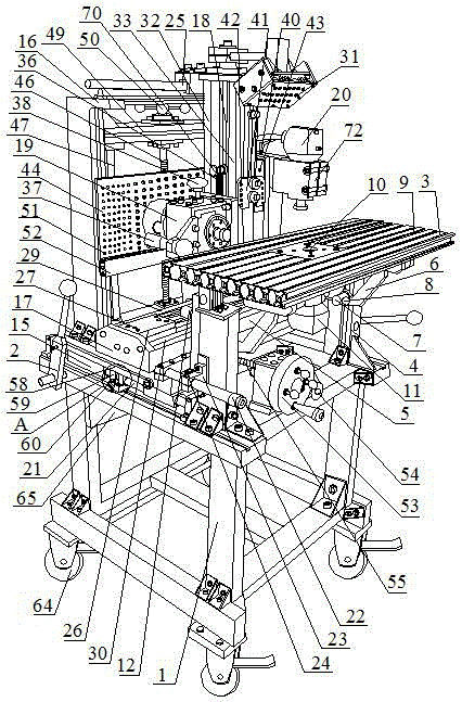 Special type woodworking compound milling machine