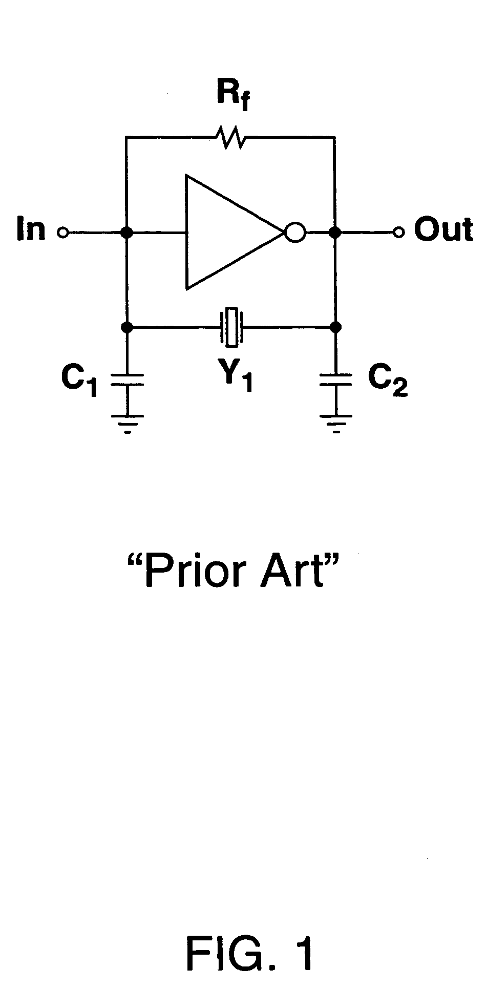 Triple inverter pierce oscillator circuit suitable for CMOS