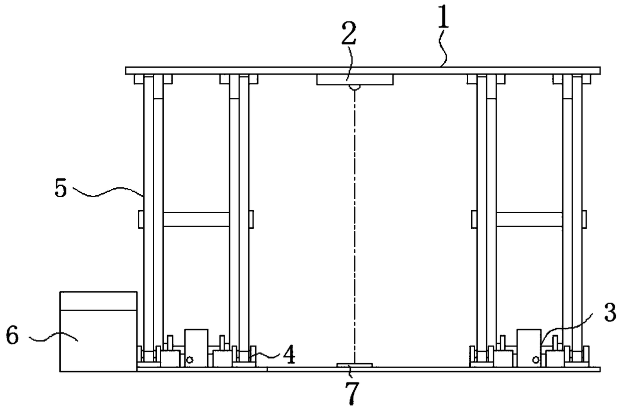 Lifting machine and method of leveling top plate of lifting machine