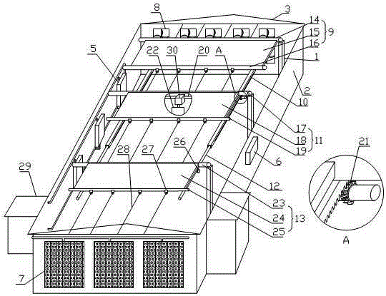 Intensive cultivation chamber for potato seedling cultivation