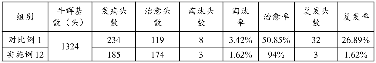 Medicine for treating hoof diseases as well as preparation method and application thereof