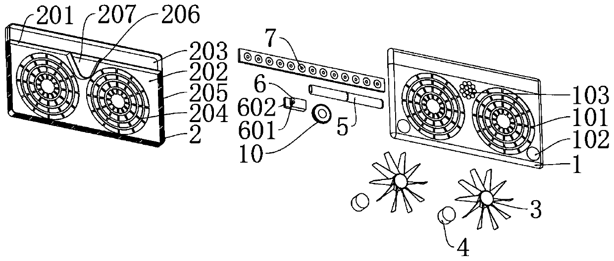 Intelligent bicycle lighting device with a wind power generation function