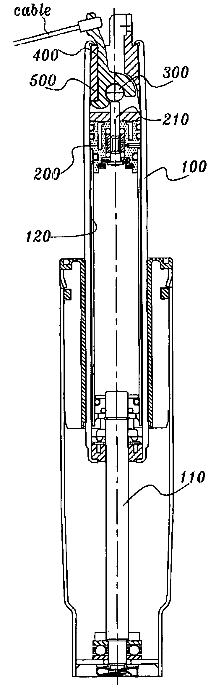 Opening and closing switch structure for valve pin control of gas cylinder