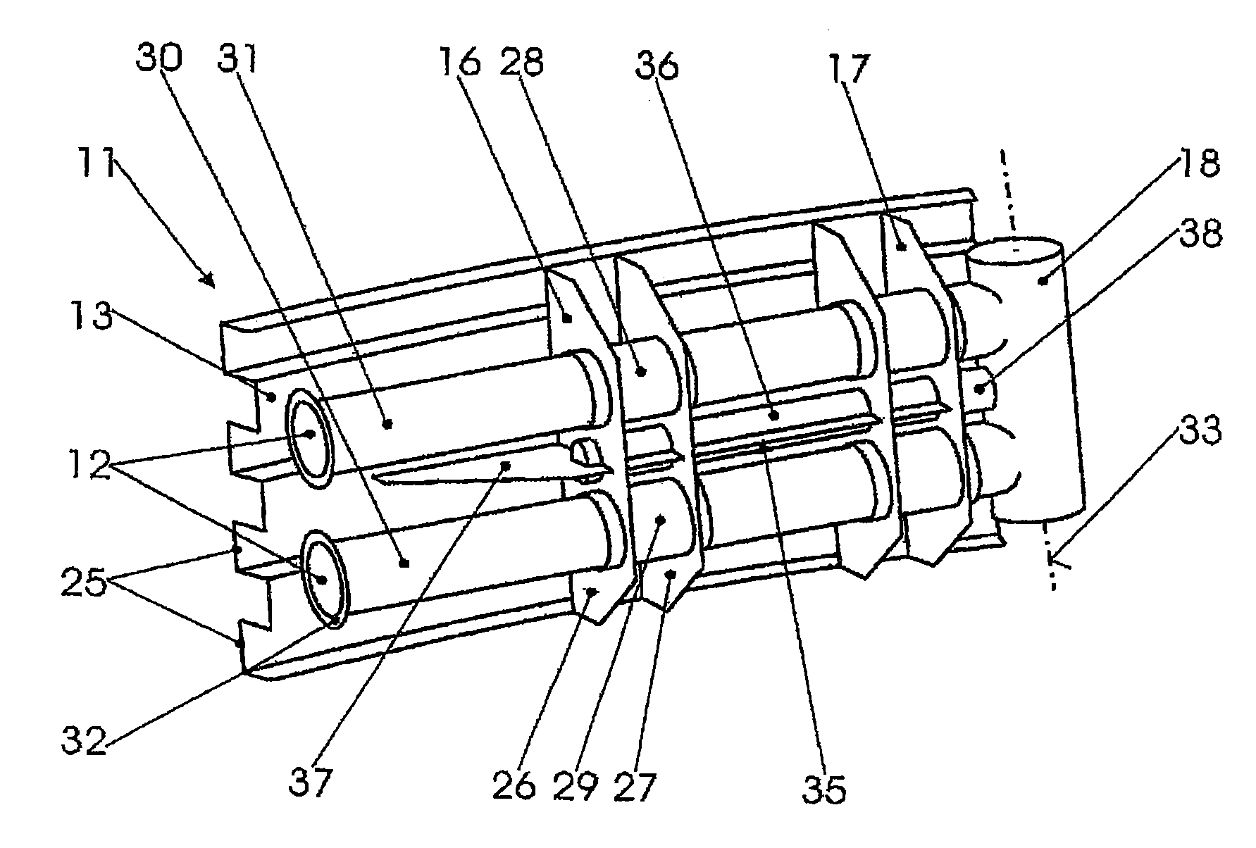 Deflector device for partially overlapping frontal collision of motor vehicles