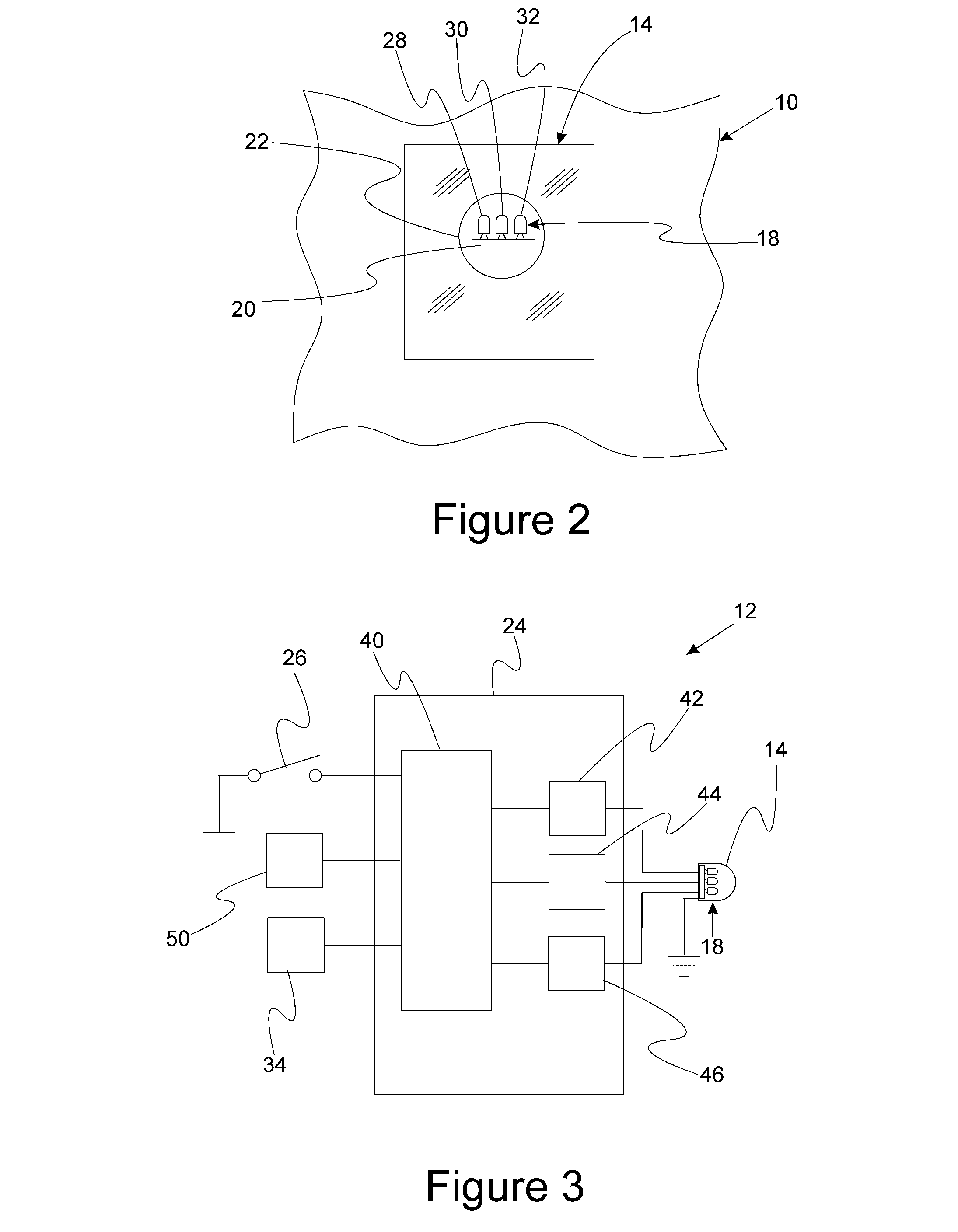 Multi-Color to White Light-Emitting Diode for Map Pocket Light