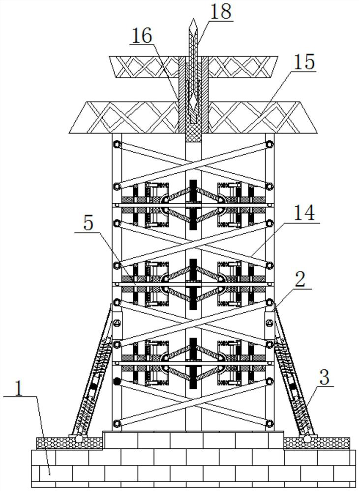 High-strength windproof communication signal tower