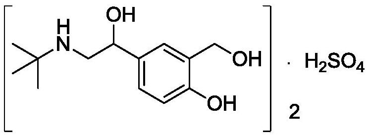 Salbutamol sulfate aerosol inhalation solution, and preparation process and application thereof