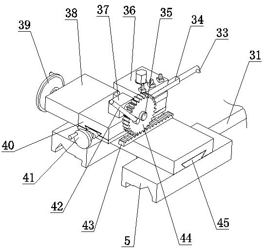 Shaft sleeve oil groove machining lathe