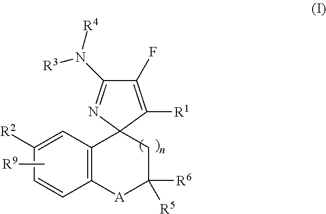 Mono-fluoro beta-secretase inhibitors