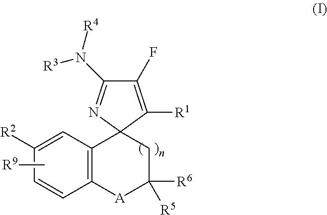 Mono-fluoro beta-secretase inhibitors